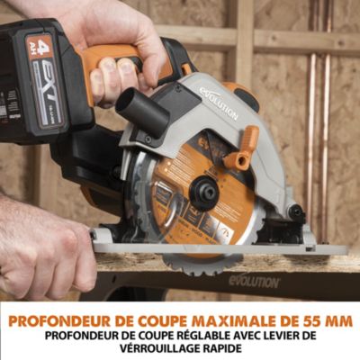 Scie circulaire sans fil Evolution R165CCS-Li ø165 mm 18V - 4Ah