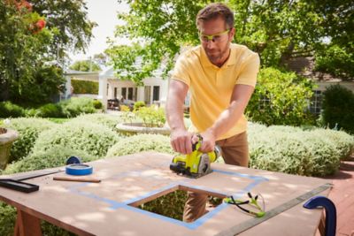 Pack RYOBI Scie Multi-matériaux R18MMS-0 18V One+ 85mm + Kit 2 Lames - Sans Batterie Ni Chargeur