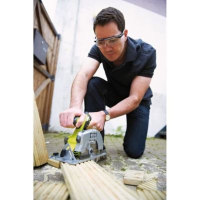 Cordless Circular Saw – 18V Power, Laser Guide, 150mm Blade, 45mm Cutting Depth At 90°, 32mm At 50° Bevel, No Battery/Charger (Model RWSL1801M)