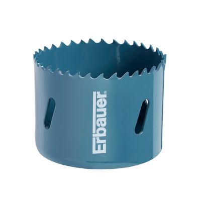 Scie cloche sans foret pilote Erbauer HLE13132 pour aluminium, acier doux, plaque de platre, plastique et bois Ø.60 mm