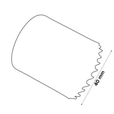 Scie cloche sans foret pilote Erbauer pour métal et bois Ø.40 mm