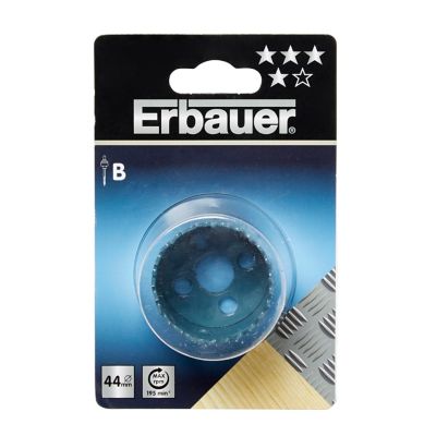 Scie cloche sans foret pilote Erbauer pour métal et bois Ø.44 mm