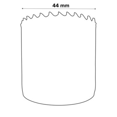 Scie cloche sans foret pilote Erbauer pour métal et bois Ø.44 mm