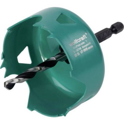 Scie-cloche Wolfcraft 5968000 68 mm, tige hexagonale 1/4" - acier au carbone