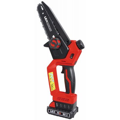 Scie d'élagage sans fil 20 V - Lame de 15 cm, moteur sans balais de 700 W, vitesse de chaîne de 7/11 m/s - Dunsch