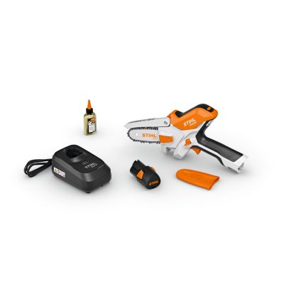 Scie de jardin à batterie 12 V avec batterie et chargeur, Stihl GTA 20
