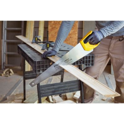 Scie égoïne à bois Stanley STHT1-20352 lame en acier trempé 550 mm 8 dents par pouce