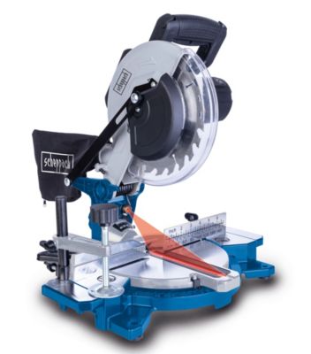 Scie à onglet HM81 Scheppach  - 1700W - lame 210 mm - largeur de coupe 115- 4900 tr/min - largeur de coupe 115mm - laser