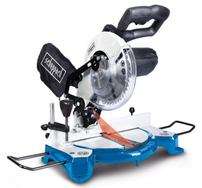 Scie à onglets HM80L Scheppach - 1500 W - Largeur de coupe 120 mm - Lame de scie de 210 mm- Vitesse 5000 tr/min - Laser