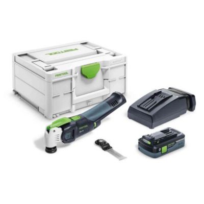 Scie-oscillante 18V OSC 18 HPC 4,0 EI-Plus + batterie 4 Ah + chargeur + coffret Systainer - FESTOOL - 576595