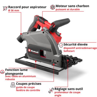 Einhell Mini scie circulaire portative TC-CS 89 (600 W, réglage simple