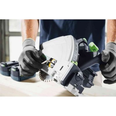 Scie plongeante sans fil TSC 55 5,0 KEBI-Plus/XL-FS FESTOOL avec 2 batteries 18V 5,0Ah chargeur double systainer 577391