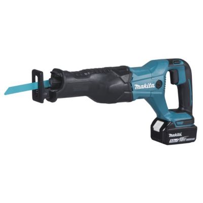 Scie récipro 18V + 2 batteries 5Ah + chargeur + coffret - MAKITA - DJR186RTE