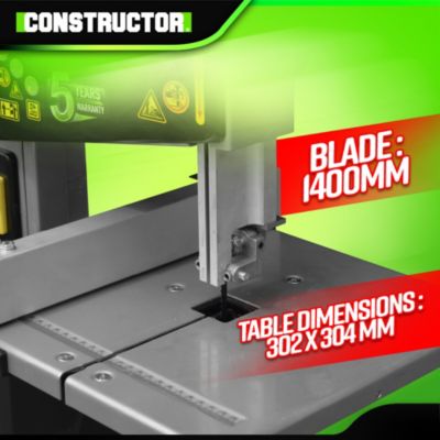 Scie à ruban 250W avec guide latéral - Constructor