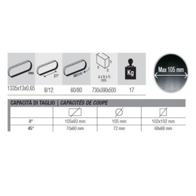 Scie à ruban pour métaux 750W Professionnelle Coupe à sec 105mm Lame Bimétallique Cobalt  STANLEY