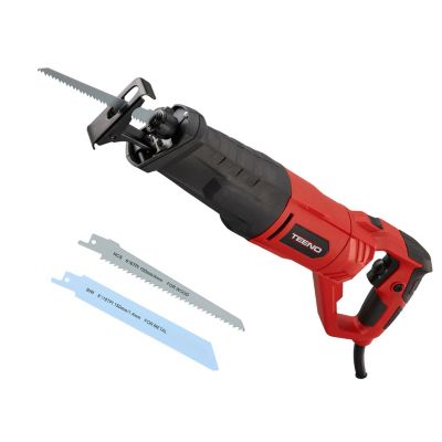 Scie sabre filaire 850 W, avec câble, gâchette de vitesse variable, 2 lames