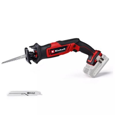 Scie sabre sans fil EINHELL TE-AP 18/13 Li, 18 V, lame sans outil, coupe bois 50 mm et acier 4 mm.