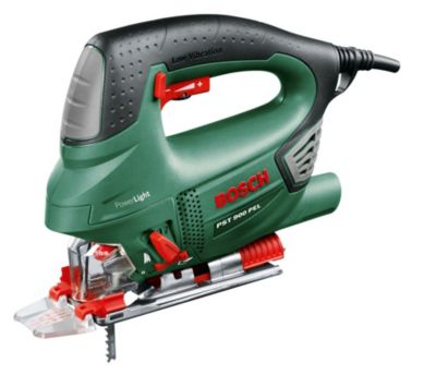 Scie sauteuse filaire avec jeu de lames pendualire (4 niveaux) 620 W, maxi 3100 tr/min, Bosch PST 900 PEL