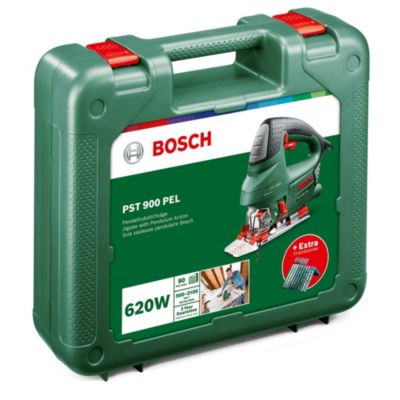 Scie sauteuse filaire avec jeu de lames pendualire (4 niveaux) 620 W, maxi 3100 tr/min, Bosch PST 900 PEL