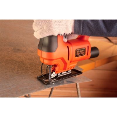 Scie sauteuse filaire non pendualire 400 W, maxi 3000 tr/min, Black+Decker BES603-QS
