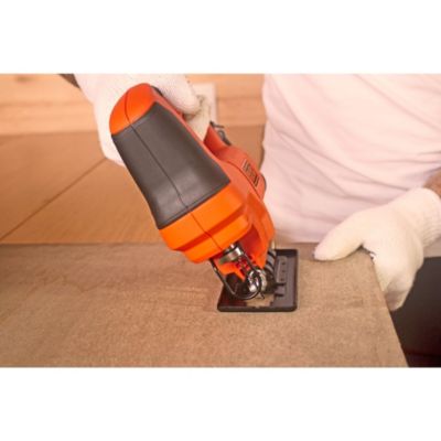 Scie sauteuse filaire non pendualire 400 W, maxi 3000 tr/min, Black+Decker BES603-QS
