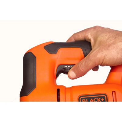 Scie sauteuse filaire non pendualire 400 W, maxi 3000 tr/min, Black+Decker BES603-QS