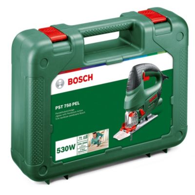 Scie sauteuse filaire pendualire (4 niveaux) 520 W, maxi 3100 tr/min, Bosch PST 750