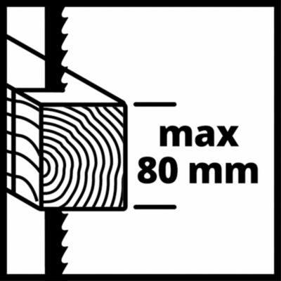 Scie sauteuse filaire pendulaire (4 niveaux) 550 W, maxi 3000 tr/min, Einhell TC-JS 80/1