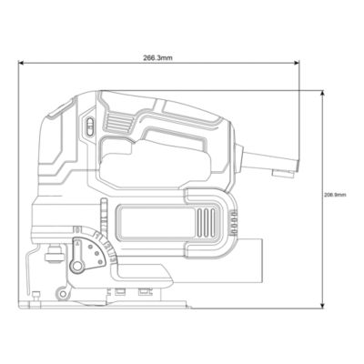 Scie sauteuse mouvement pendulaire, 4 positions 600W - Mac Allister