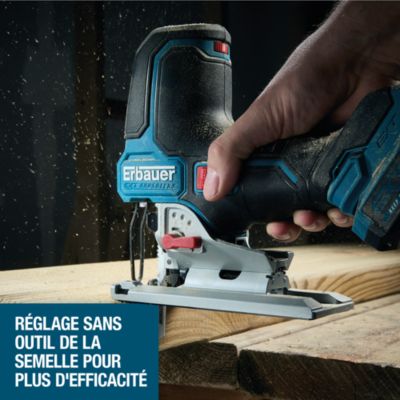 Scie sauteuse sans fil Erbauer Ext ERI1088JSW 18V ( sans batterie)