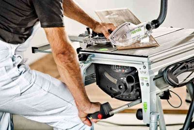 Scie semi-stationnaire CS 50 EBG-FLR PRECISIO FESTOOL - coupe précise, lame 190 mm, 1200 W