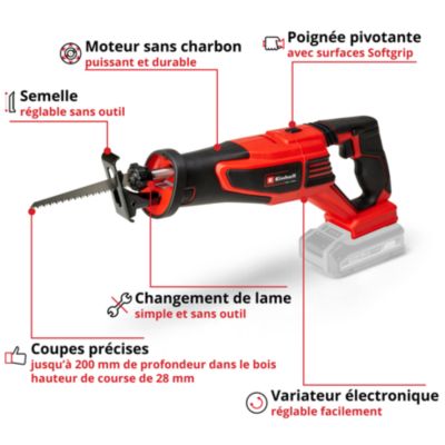 Scie universelle sans fil Einhell TP-AP 18/28 Li BL (sans batterie)