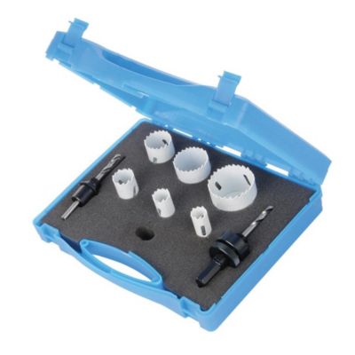 Scies-Cloches Bi-Métal pour Électriciens - Lot de 9, Diamètre 18 - 51 mm - Outils Pratiques et Précis - Silverline