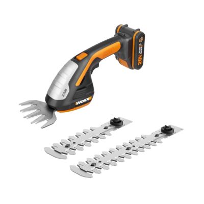 Sculpte-haies et taille-herbes 20V WORX - WG801E (taille-haies 3 en 1, livré avec 3 lames, 1 batterie 2Ah + chargeur)