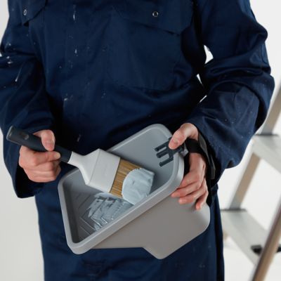 Seau à peinture GoodHome 2L plastique gris