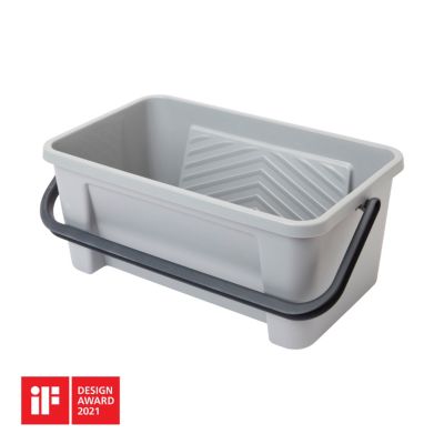 Seau à peinture GoodHome 8L plastique gris