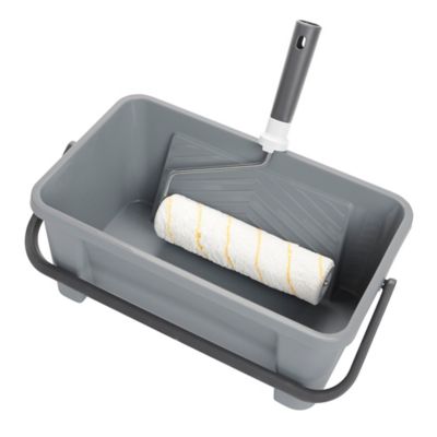 Seau à peinture GoodHome 8L plastique gris