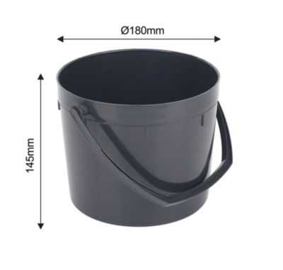 Seau Rond De 6,2 Litres Avec Couvercle étanche | Contact Alimentaire, Sans Odeur | Empilable Et Pratique Pour Le Stockage