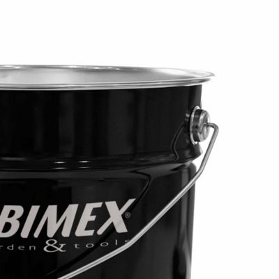 Seau à cendres 18 litres en métal peint poêle cheminée barbecue