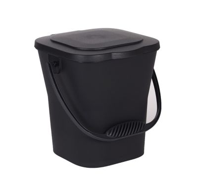 Seau compost EDA gris 6L en plastique