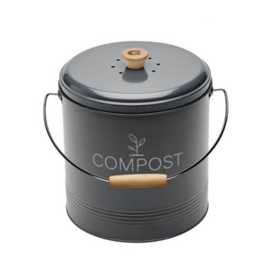 Seau à compost rond 4.5l gris Guillouard 040615