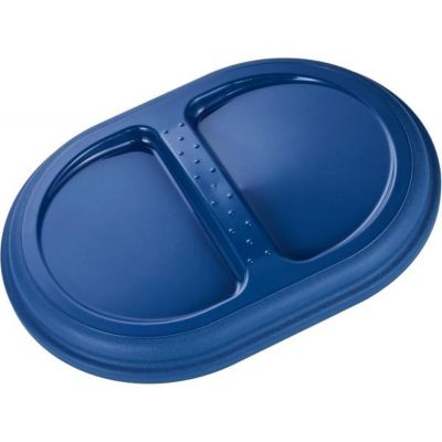 Seau à déchets avec couvercle en plastique recyclé 13 litres - Bleu Foncé