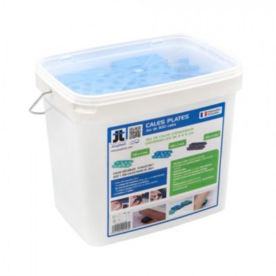 Seau de 3 x 100 cales plates universelles sécables en 4 -
