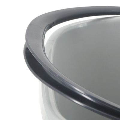 Seau et essoreuse de torsion GoodHome gris clair 14L