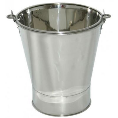 Seau métal chromé Perigot inox 29 cm