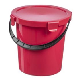 Seau pour cueillette avec couvercle 5 l Plast Team - Rouge