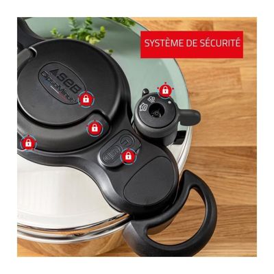 SEB ClipsoMinut' Day by Day Cocotte-minute 9L, 8-10 pers, Induction ...