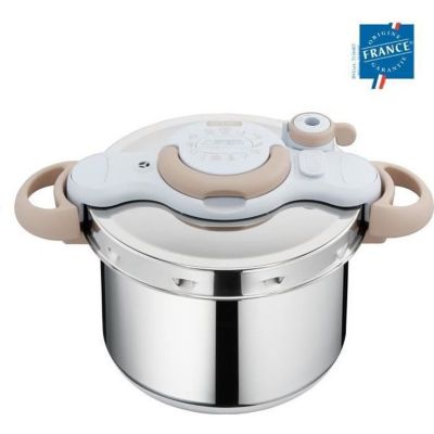 SEB Cocotte-minute 6 L (4-6 pers), Inox recyclable, Clipso Minut Eco, P4620773