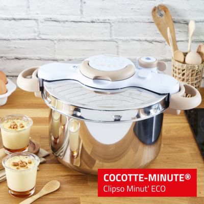 SEB Cocotte-minute 6 L (4-6 pers), Inox recyclable, Clipso Minut Eco, P4620773