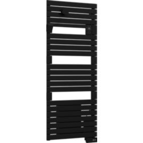 Sèche serviette électrique Sauter Asama II noir + soufflerie 1750W